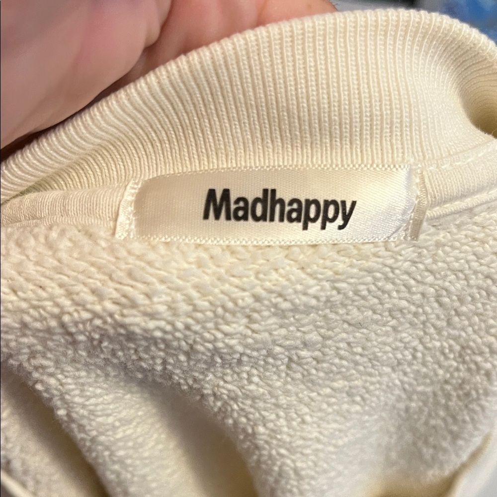 Madhappy Curb Your Enthusiasm Larry David Cream Graphic Crewneck Sweatshirt Rare - Picture 7 of 11